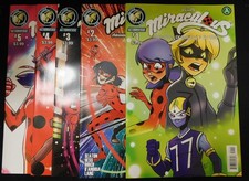 MIRACULOUS ADVENTURES OF LADYBUG & CAT NOIR 1-5 A COMIC SET COMPLETE 2017 NM picture