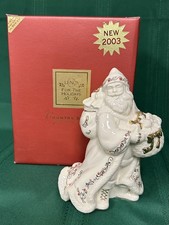 2003 Lenox China Jewels Country Santa 10th In Series Christmas Holidays picture