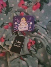 Loungefly Disney Alice in Wonderland Wallet Purple Zip Around White Rabbit NWT picture
