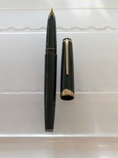 vtg Green Gt Montblanc Meisterstuck 14 fountain pen - 18k F Nib picture