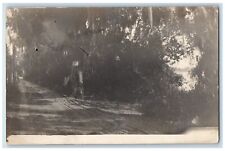 1912 Dirt Road Turner Marble Granite Co. Sign Auburndale FL RPPC Photo Postcard picture