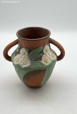 Roseville Brown Vintage Roseville Pottery Jonquil vase, 1931 picture