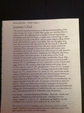 M1-3 Ephemera 1984 Pub Article Journey's End Ringmore R Hollins picture