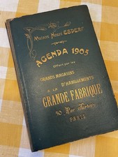 Antique 1905 Agenda Book l — Maison Henri Esders, Paris — Art Nouveau picture
