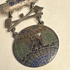 Vintage Woodmen of the World WOW PCC Medal Golden West Camp 748 Fraternal picture