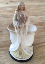 Vintage Madonna and Child Figurine Virgin Mary & Baby Jesus Ceramic Planter picture