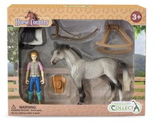 Breyer #84245 CollectA Western Rider and Horse Set - Brand New picture