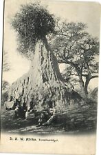 PC NAMIBIA, GERMAN SW AFRICA, TERMITE HILL, vintage postcard (b33579) picture