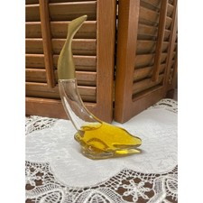 Vintage Avon Dolphin Miniature Field Flowers Cologne Glass Bottle 1.5 oz picture