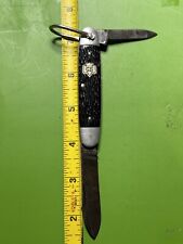 Vintage Utica GS Girl Scouts Featherweight 2 Blade Folding Pocket Knife.   #43 picture