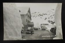 RPPC 1950s Hotel Grimsel-Passhöhe Cars Bus Motorcycle Grimsel Pass Switzerland picture