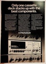 Pioneer CT-7171 Cassette Deck Vintage Magazine Ad 1970s Hi-Fi Stereo Audio picture