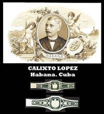 Awesome Vintage Cuban Cigar Label and Cigar Bands -19th/Early 20th C. picture
