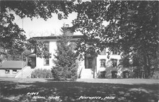 H67/ Pentwater Michigan RPPC Postcard c1940s School Houase Building 114 picture