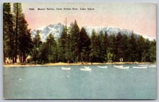 Mt Tallac from Tallac Pier Lake Tahoe Postcard PC276 picture