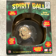 Gemmy Spirit Ball Witch Talking Animated Halloween Prop 9” New in Box picture