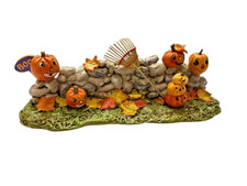 Wee Forest Folk Artist OAK Halloween Stone Fence picture