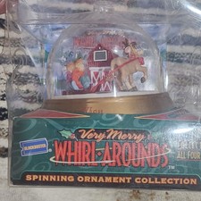Vintage 1999 Blockbuster Rudolph Whirl-Arounds Spinning Christmas Ornament NIB picture