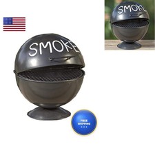 Boltze 3852000 Ashtray Grill Design Iron Black 13 cm picture