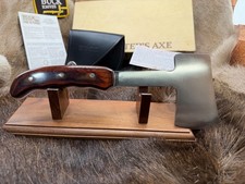 Vintage 106 Pre 1967 Buck  Hatchet / Axe Two Line Black Handle Mint & Rare- A1 picture