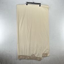 Vintage Flat Sheet Queen Ivory Hand Made Lace Crochet L Kee & Co 1987 Cotton picture