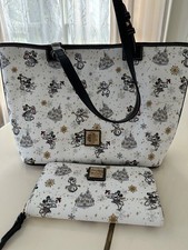 DISNEY DOONEY AND BOURKE 2020 HOLIDAY TOTE & WALLET SET GOLD SILVER  picture