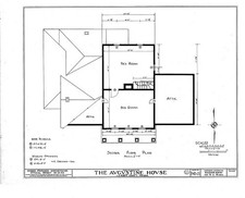 Photo:New Carlisle Indiana Brown-Augustine House 1930s floor plan HABS picture