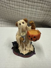 Boyds Bears Halloween Ghost Trick or Treat Light Up Resin Figurine 4014753 picture