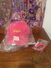 Authentic Poppi Soda Baseball Cap In Pink & Cluster Keychain In Pink New Rare picture