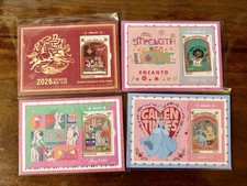Disney Van Card’s Times Mail Postcard Lot Of 4 Holiday (Mickey Mouse, Cinderella picture