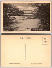 Quinebaug River Falls Bridge Danielson CT Postcard picture