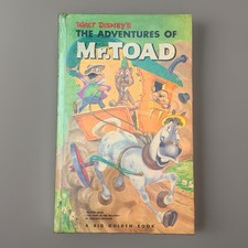 Walt Disney Adventures of Mr Toad 1949 1st Ed Big Golden Book John Hench picture