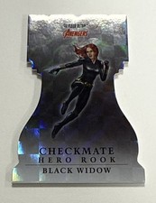 2022 Marvel Fleer Ultra Black Widow #CP-10 Checkmate Hero Rook Die Cut picture