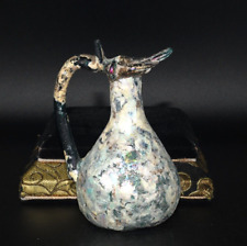 Large Ancient Roman Glass Pitcher Jug with Iridescent Patina 1st- 2nd Century AD picture