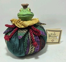 VTG Russ Berrie Kathleen Kelly Frog Prince #5492 Resin/Bean Bag Royal Winterfest picture