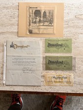 DISNEYLAND DEDICATION DAY JULY 17, 1955 W/ 2 PRESS PREVIEW,LETTER ,M.O. RECEIPT picture