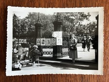 Jackson Square New Orleans Louisiana street artists 1950s park portrait Jacques picture