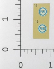 Vintage Pure Oil Gas Station Logo Water Transfer Sticker Decal picture