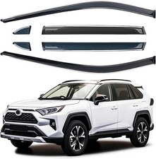 Shatterproof Out-Channel Window Deflectors for Toyota RAV4 2019-2025, Rain picture