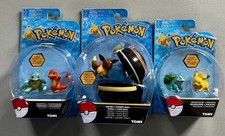 Pokémon Luxury Ball Eevee Pikachu Charmander Squritle TOMY Clip n Carry Poke Set picture