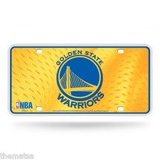 GOLDEN STATE WARRIORS TEAM LOGO NBA BASKETBALL LICENSE PLATE MADE IN USA picture