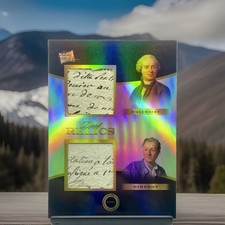 2024 Pieces Of The Past 1700s Jean Le Rond D’Alembert / Denis Diderot Dual Relic picture