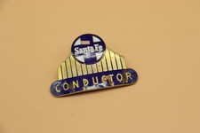AT&SF Santa Fe Railroad Conductor Hat Badge picture