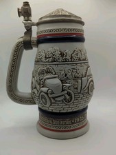 Vintage 1979 Avon Car Classics Beer Stein Ceramarte Brazil Lidded Classic Cars picture