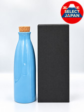Shigaraki Ware Radium Ion Bottle 1L Mint Blue Ceramic Water Bottle Japan NEW picture