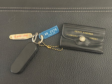Vintage Black Key Pouch Henry Kindred Floridas Finest Ball Chain ID Card Utah picture