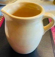 Vtg Pfaltzgraff Stonewash Yellow Creamer Pitcher Stoneware Made in Mexico 12oz picture