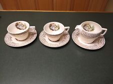 Set of 6 Triumph American Limoges SERENADE China D'OR IT-S284 22K Gold Cups LOOK picture