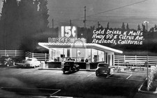 15 Cent Burger Bar Stand Redlands California CA - Reprint picture