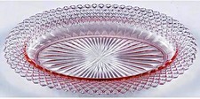 Anchor Hocking Glass Pink Miss America Oval Celery Tray 10 3/4”, 1935-1938, VTG picture